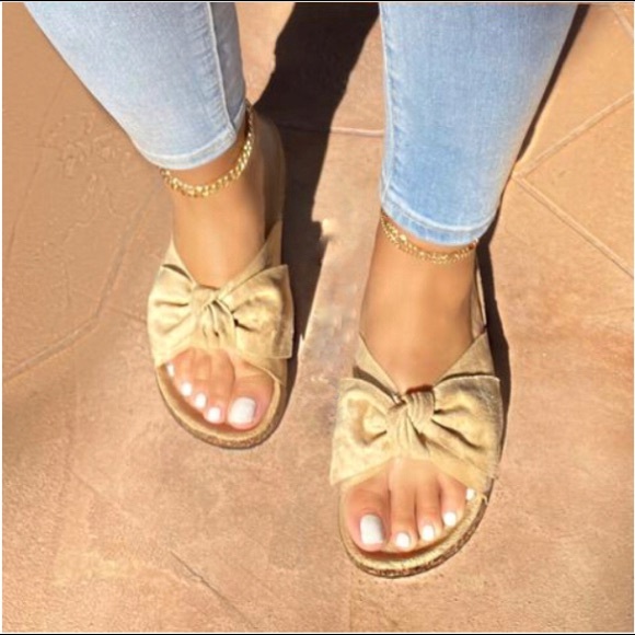 New beige bow sandal - Picture 3 of 5